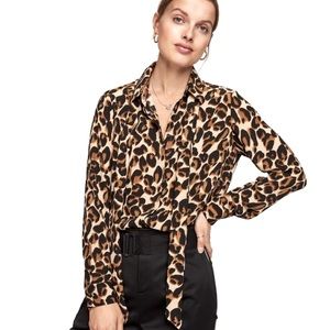 SCOTCH & SODA Leopard Print Woven Bow
Blouse S